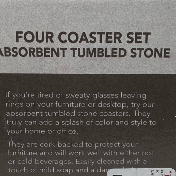 FEELING GLAM Absorbent Stone  Coasters 4 Pack Blush Pink Animal Print Lips Gift - Picture 12 of 14